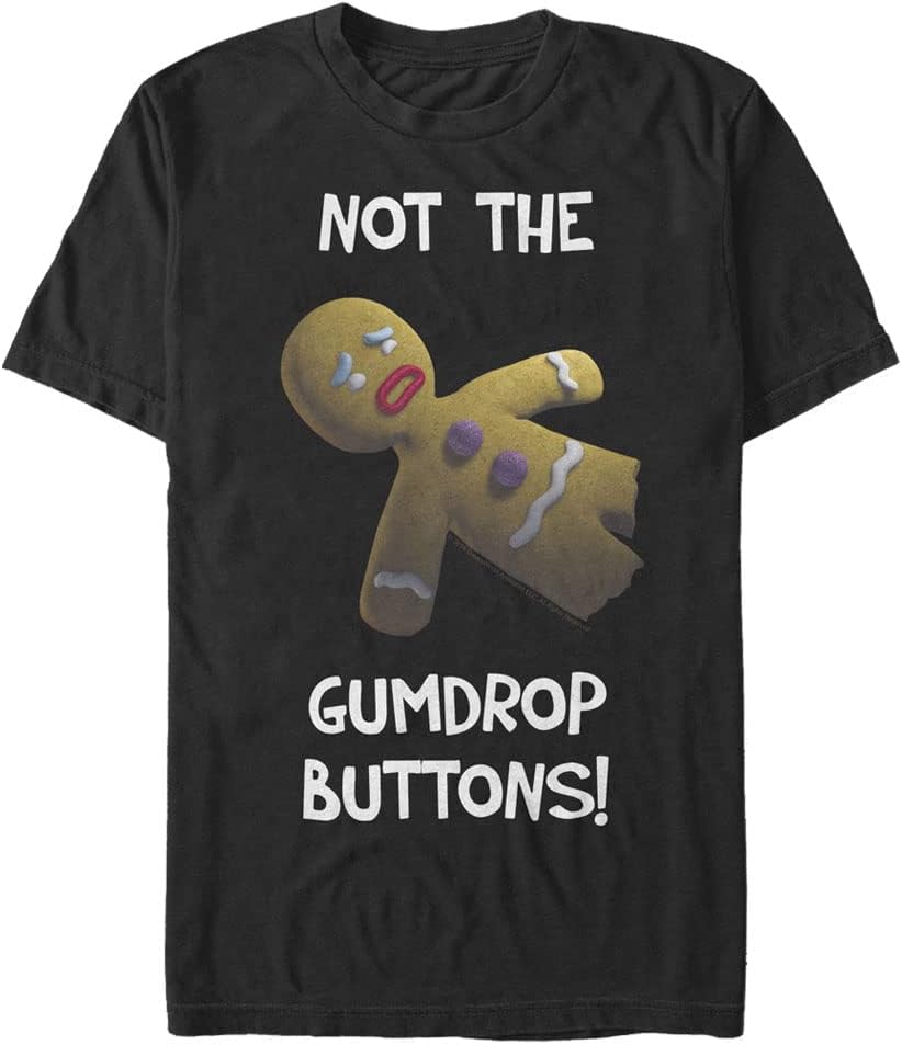 Fifth Sun Men's Big & Tall Shrek 1 Gumdrop Buttons Apparel | Aesthetic Streetwear