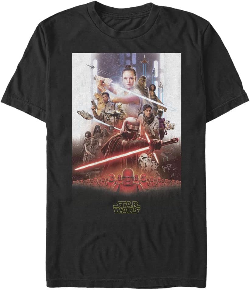 STAR WARS Rise of Skywalker Last Poster Men's Tops Short Sleeve Tee Shirt T-Shirt | US Viral Style