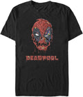 Marvel Big & Tall Melting Deadpool Men's Tops Short Sleeve Tee Shirt T-Shirt | Aesthetic Streetwear