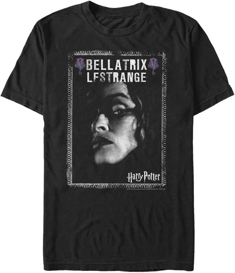 Harry Potter Men's Relaxed Fit, Short-Sleeve, Round Neck, Black Tee-Shirt T-Shirt | Trending 2025