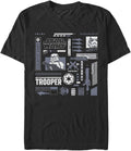 STAR WARS Trooper Elements Men's Tops Short Sleeve Tee Shirt T-Shirt | Premium Quality