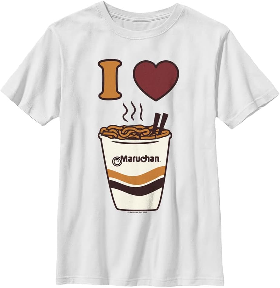 Fifth Sun Kids Heart Maruchan Boys Short Sleeve Tee Shirt T-Shirt | Premium Quality