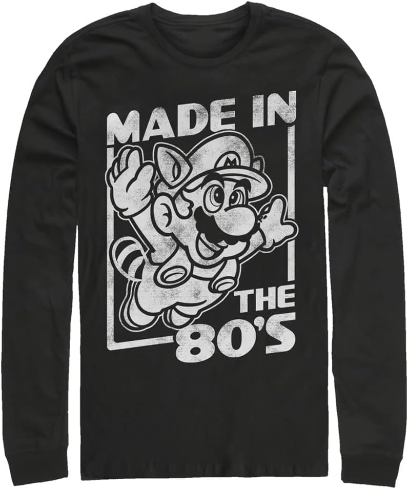 Nintendo Tall Size Made in The 80s Men's Tops Long Sleeve Tee Shirt T-Shirt | Best Seller