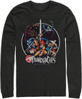 Fifth Sun Big & Tall Thundercats Men's Vintage Circle Poster Tops Long Sleeve Tee Shirt T-Shirt | Premium Quality