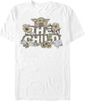 STAR WARS Big & Tall Mandalorian Vintage Flower Child Men's Tops Short Sleeve Tee Shirt T-Shirt | Best Seller