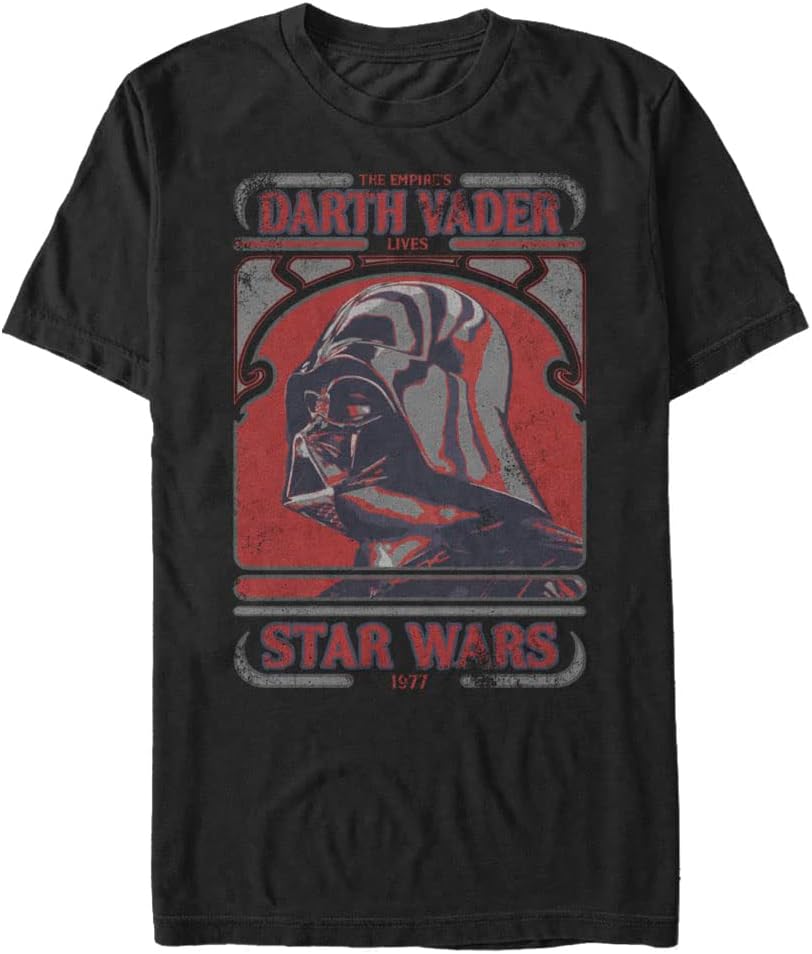 STAR WARS Deco Vader Men's Tops Short Sleeve Tee Shirt T-Shirt | Premium Quality