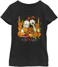 Garfield Girl's Group Dia T-Shirt, Black, Medium T-Shirt | Best Seller