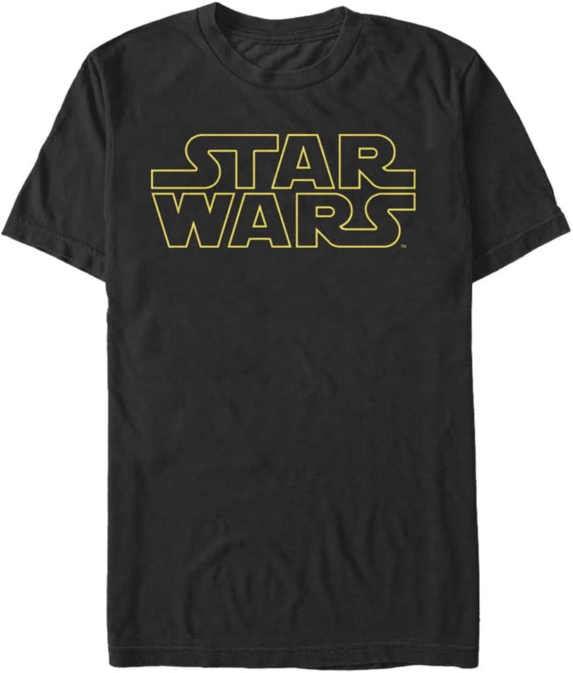 STAR WARS Big & Tall Lined Logo Men's Tops Short Sleeve Tee Shirt T-Shirt | Best Seller