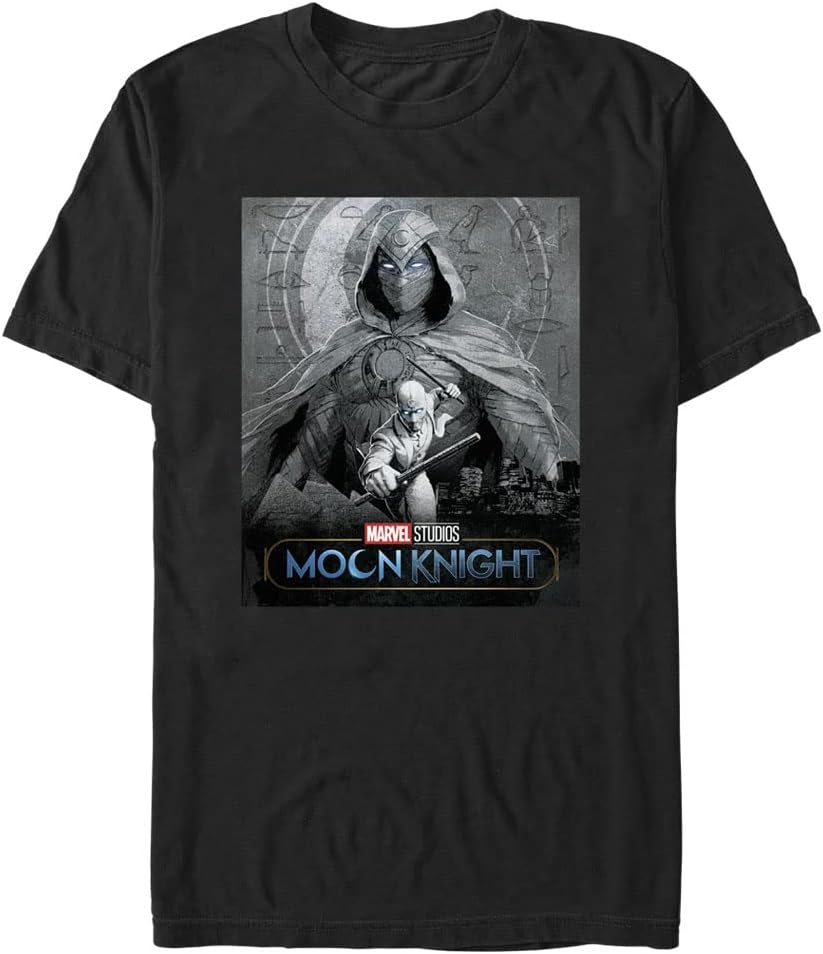 Marvel Big & Tall Moon Knight Portrait Men's Tops Short Sleeve Tee Shirt T-Shirt | US Viral Style