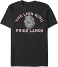 Disney Big & Tall Minimal Lion King Back Men's Tops Short Sleeve Tee Shirt T-Shirt | Aesthetic Streetwear
