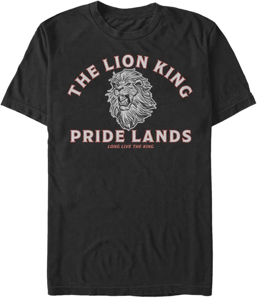 Disney Big & Tall Minimal Lion King Back Men's Tops Short Sleeve Tee Shirt T-Shirt | Aesthetic Streetwear