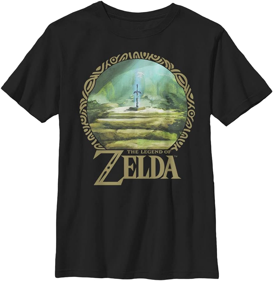 Nintendo Kids Korok Forest Boy's Solid Crew Tee T-Shirt | Aesthetic Streetwear