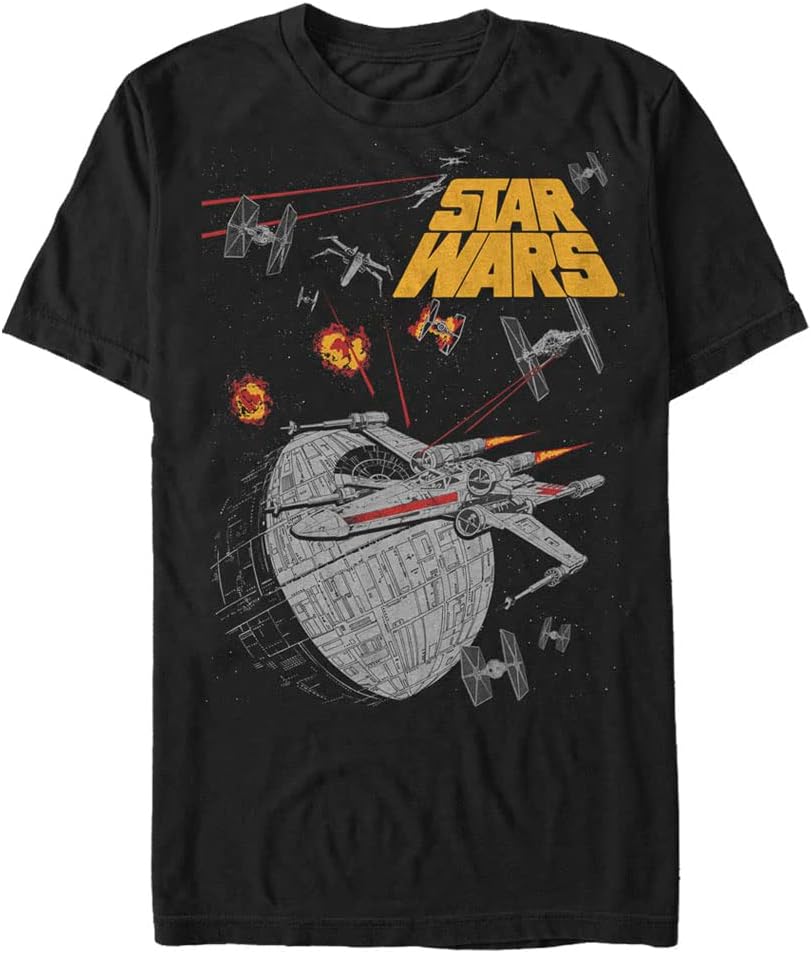 STAR WARS Mens X Wing Hour Men's Tops Short Sleeve Tee Shirt T-Shirt | Aesthetic Streetwear