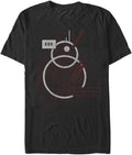 STAR WARS Force Awakens Linear Bb8 Men's Tops Short Sleeve Tee Shirt T-Shirt | Trending 2025