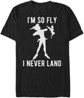 Disney Men's Peter Pan Tinkerbell I'm So Fly I Neverland Graphic Apparel | Premium Quality