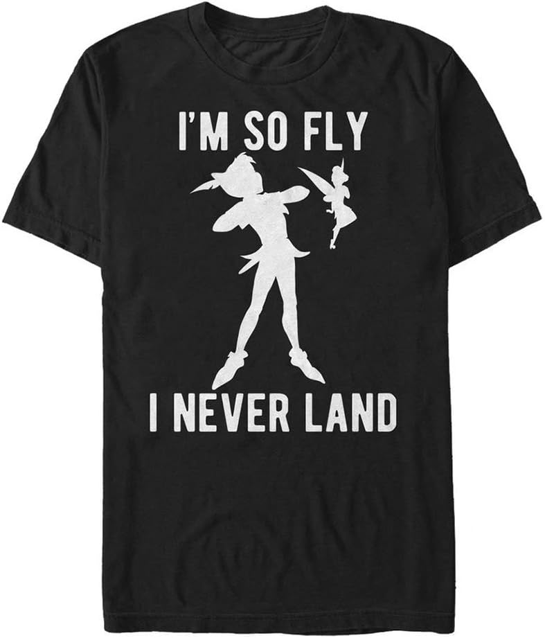 Disney Men's Peter Pan Tinkerbell I'm So Fly I Neverland Graphic Apparel | Premium Quality