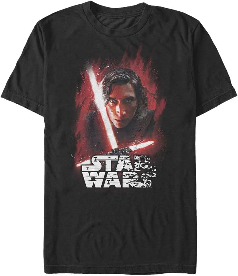 STAR WARS Last Jedi Kylo Blast Men's Tops Short Sleeve Tee Shirt T-Shirt | Premium Quality