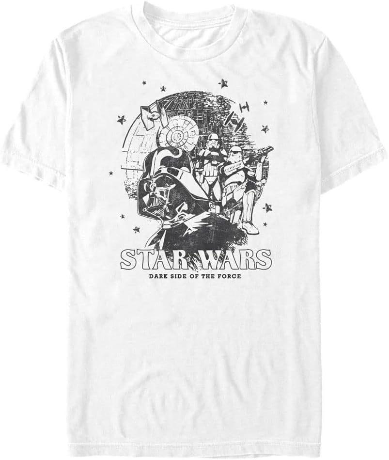 STAR WARS Big & Tall Darth Side Men's Tops Short Sleeve Tee Shirt T-Shirt | Aesthetic Streetwear