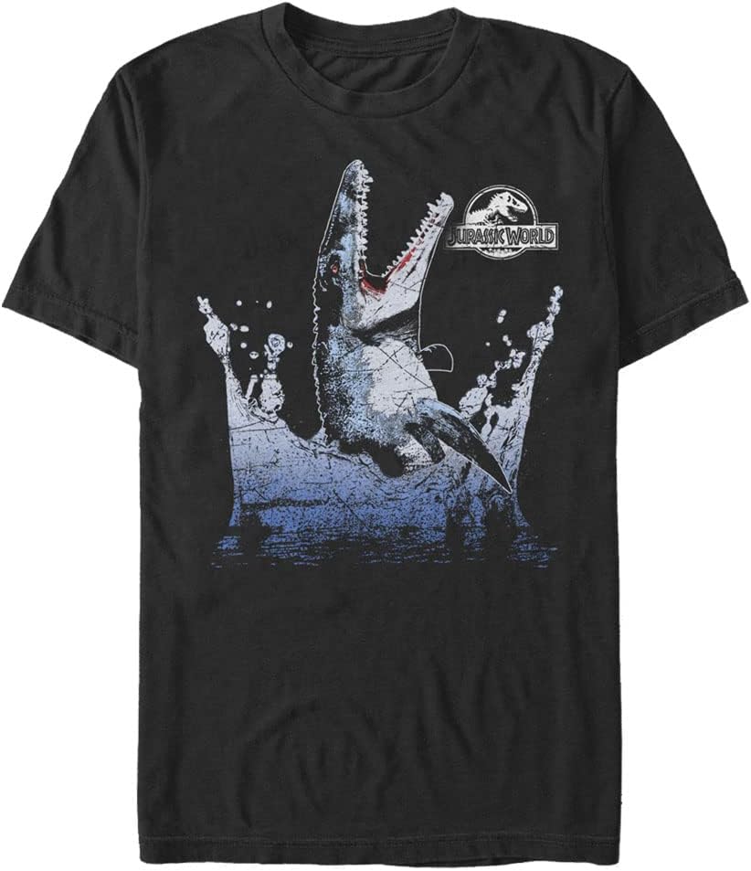 Jurassic Park Big & Tall Jurassic World Flipper Men's Short Sleeve Tee Shirt T-Shirt | Aesthetic Streetwear