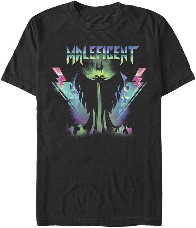 Disney Young Men's Mal Rock Solid Short Sleeve Apparel | US Viral Style