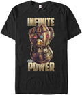 Marvel Big & Tall Infinite Power Men's Tops Short Sleeve Tee Shirt, Black, 4X-Large T-Shirt | Trending 2025