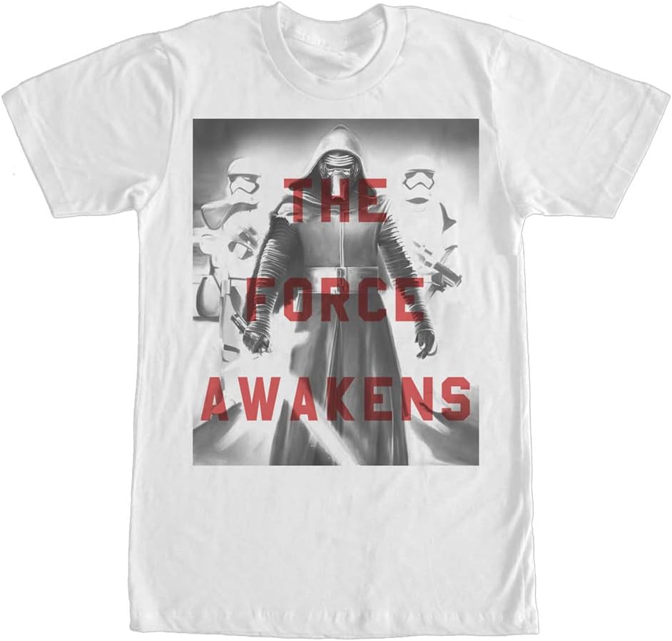 STAR WARS Force Awakens Men's Tops Short Sleeve Tee Shirt T-Shirt | Aesthetic Streetwear