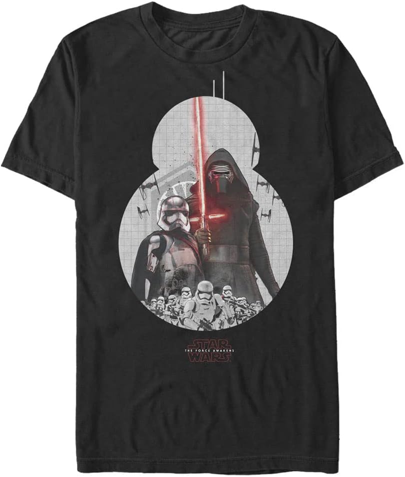 STAR WARS Big & Tall Force Awakens Inside Bb8 Men's Tops Short Sleeve Tee Shirt T-Shirt | Premium Quality
