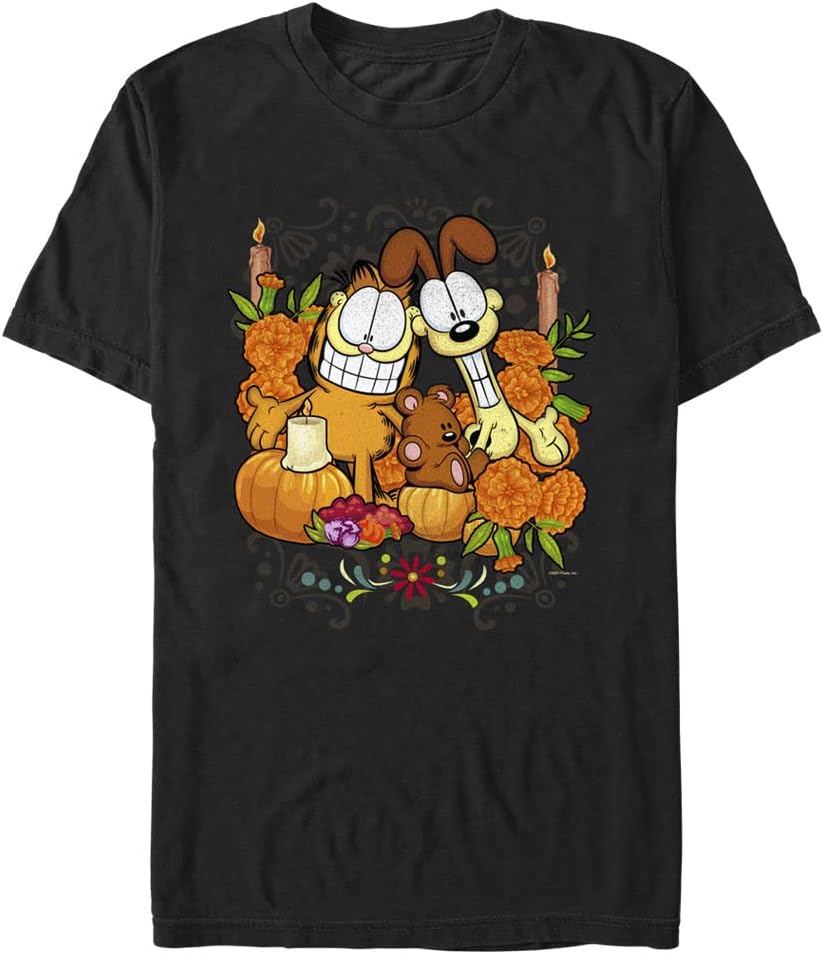 Nickelodeon Big & Tall Garfield Group Dia Men's Tops Short Sleeve Tee Shirt T-Shirt | Trending 2025