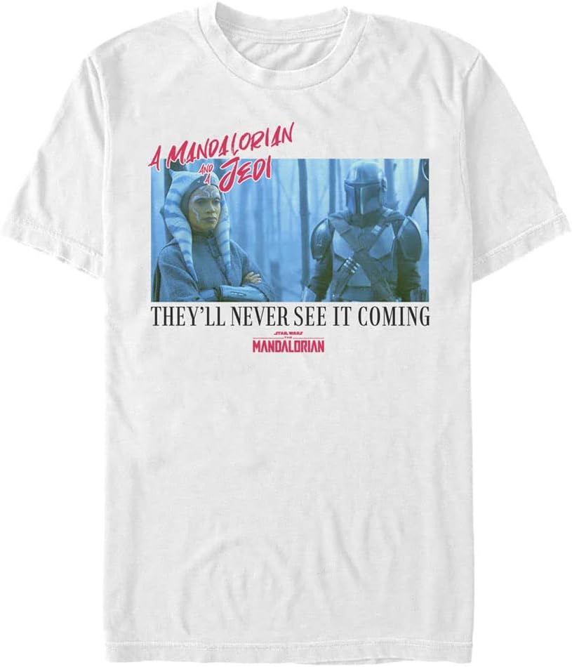 STAR WARS Big & Tall Mandalorian Mandomon Epi5 School Men's Tops Short Sleeve Tee Shirt T-Shirt | US Viral Style