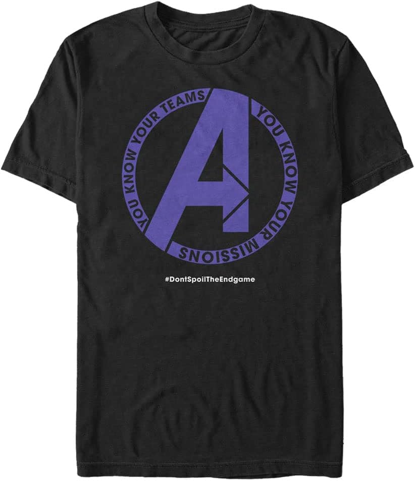 Marvel Big & Tall Know Men's Tops Short Sleeve Tee Shirt, Black, 3X-Large T-Shirt | Trending 2025