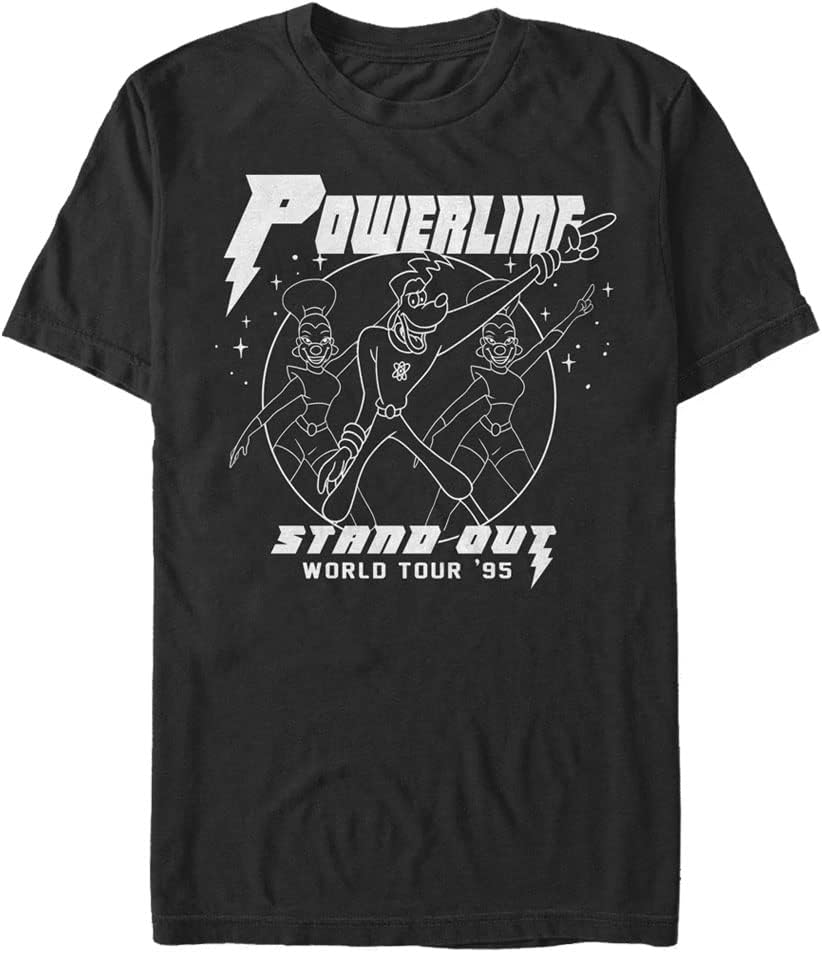 Disney Big & Tall Goofy Movie World Tour Men's Tops Short Sleeve Tee Shirt T-Shirt | Best Seller
