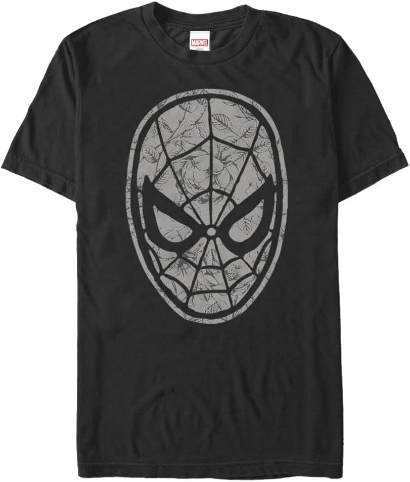 Marvel Big & Tall Classic Dark Floral Spidey Men's Tops Short Sleeve Tee Shirt T-Shirt | US Viral Style