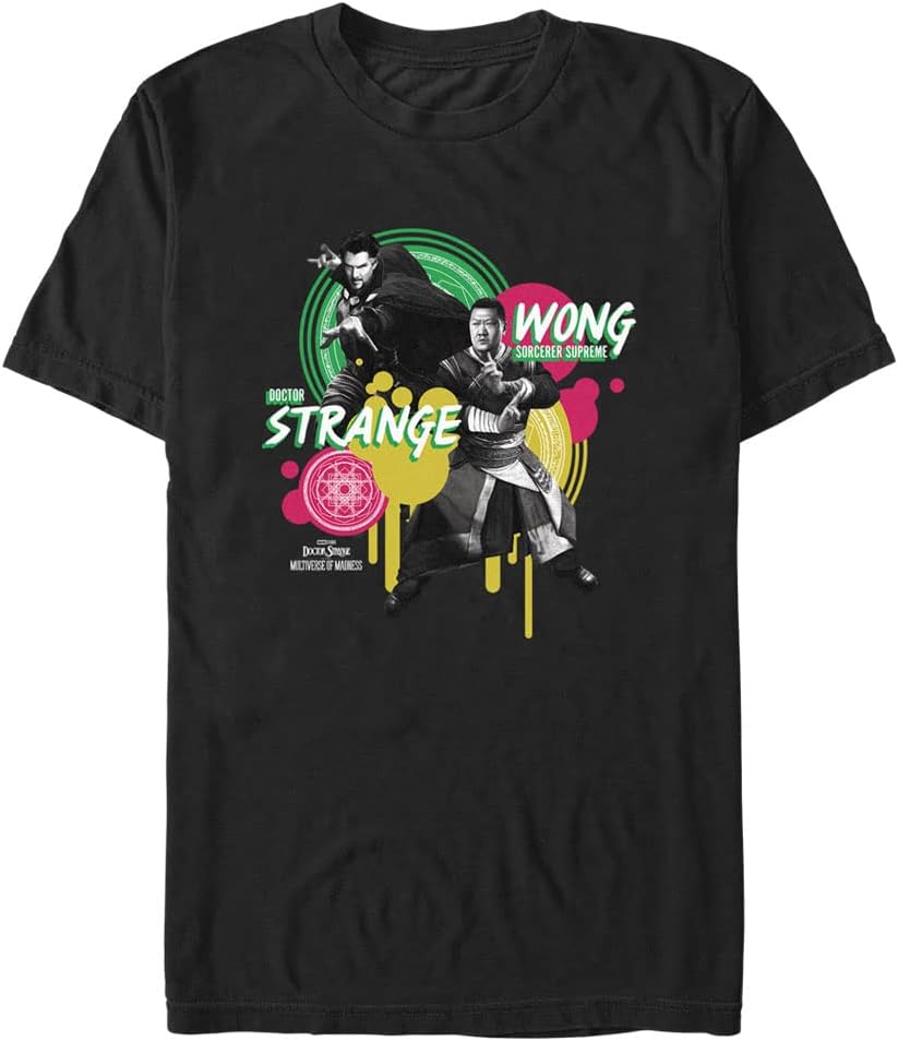 Marvel Big & Tall Doctor Multiverse of Madness Dr Strange Wong Graphic Men's Tops Short Sleeve Tee Shirt T-Shirt | Pr...