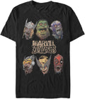 Marvel Big & Tall Classic Heads of Undead Men's Tops Short Sleeve Tee Shirt, Black, 4X-Large T-Shirt | US Viral Style