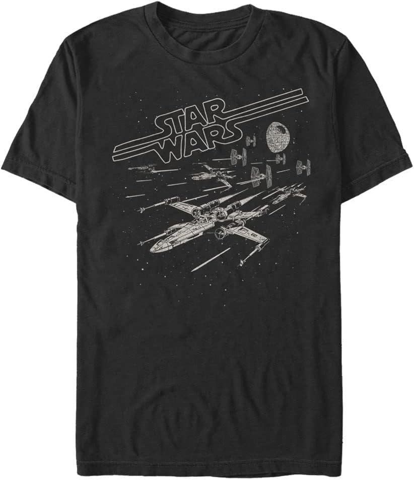 STAR WARS Lazer Chase Men's Tops Short Sleeve Tee Shirt T-Shirt | Trending 2025