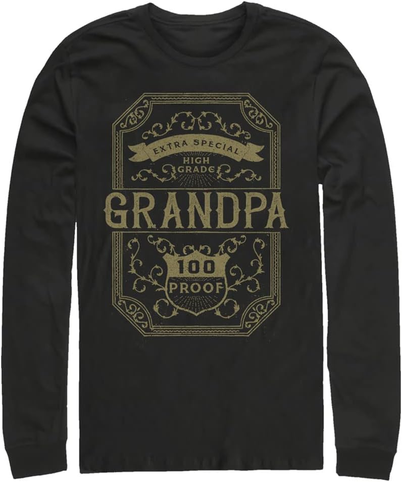 Fifth Sun Big & Tall High Grade Grandpa Men's Tops Long Sleeve Tee Shirt T-Shirt | Aesthetic Streetwear