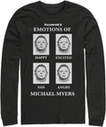 Fifth Sun Tall Size Halloween 2 Emotional Michael Men's Tops Long Sleeve Tee Shirt T-Shirt | Aesthetic Streetwear