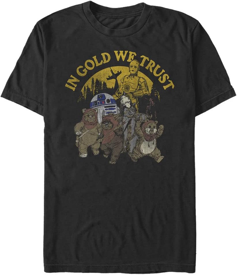 STAR WARS Big & Tall Golden God Men's Tops Short Sleeve Tee Shirt T-Shirt | Best Seller