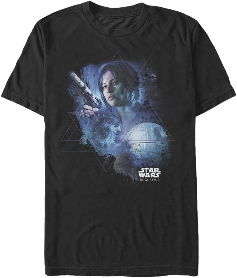 STAR WARS Rogue One Jyn in Space Men's Tops Short Sleeve Tee Shirt T-Shirt | Aesthetic Streetwear