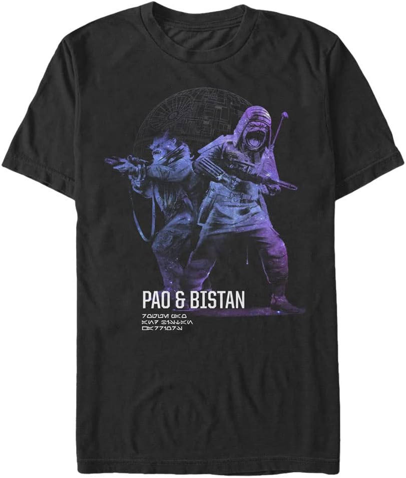 STAR WARS Rogue One P and B Galaxy Men's Tops Short Sleeve Tee Shirt T-Shirt | Trending 2025