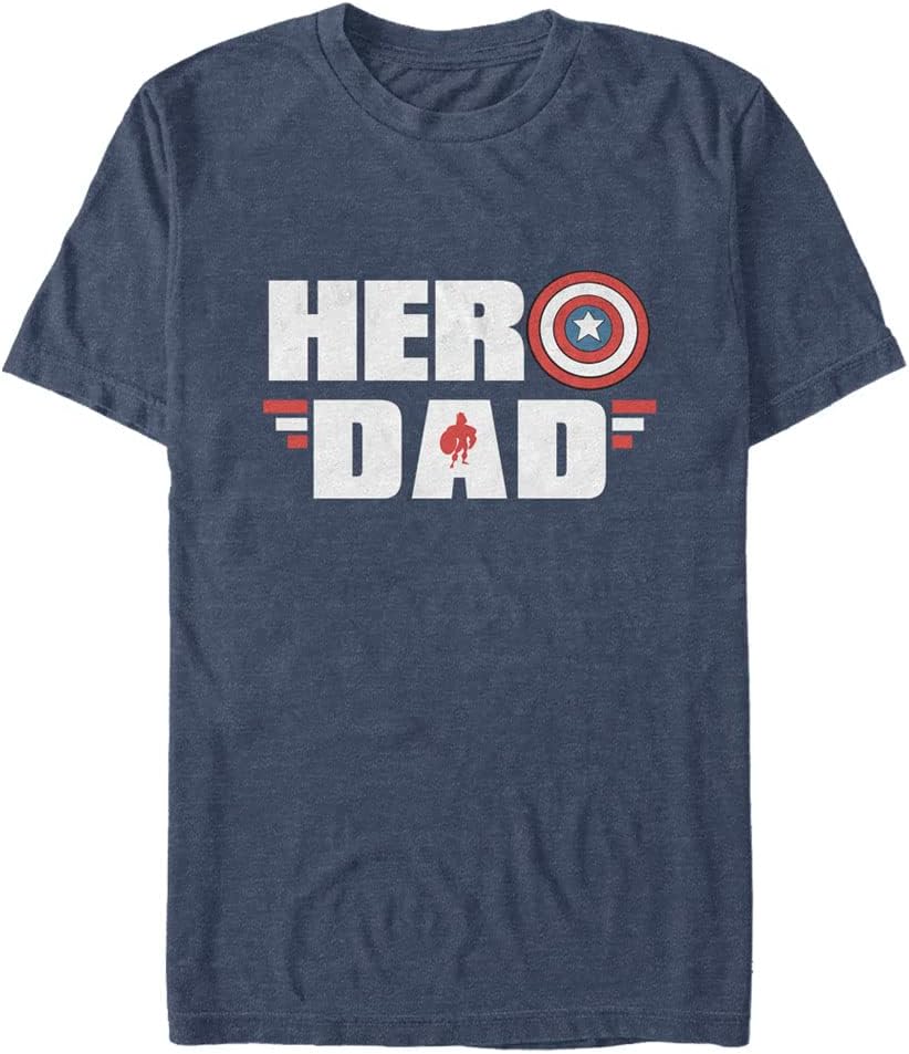 Marvel Classic Hero Dad Men's Tops Short Sleeve Tee Shirt T-Shirt | Best Seller