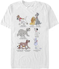Disney Big & Tall Classic Dog Breeds Men's Tops Short Sleeve Tee Shirt T-Shirt | Best Seller