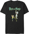 Rick And Morty Big & Tall Fist Pump Men's Tops Short Sleeve Tee Shirt, Black, 3X-Large T-Shirt | Best Seller