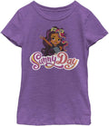 Nickelodeon Kids Sunny Day Rox and Logo Girls Short Sleeve Tee Shirt T-Shirt | Aesthetic Streetwear