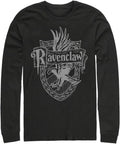 Harry Potter Warner Brothers Sorcerer's Stone Ravenclaw Crest Men's Tops Long Sleeve Tee Shirt T-Shirt | Trending 2025