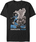 Marvel Big & Tall Classic Fantastic Four Men's Tops Short Sleeve Tee Shirt, Black, 3X-Large T-Shirt | Best Seller
