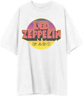 Led Zeppelin Unisex-Adult Official Merch Sunset Circle Logo Oversized Apparel | Best Seller