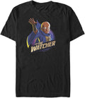Marvel Big & Tall Watcher Men's Tops Short Sleeve Tee Shirt, Black, 3X-Large T-Shirt | US Viral Style