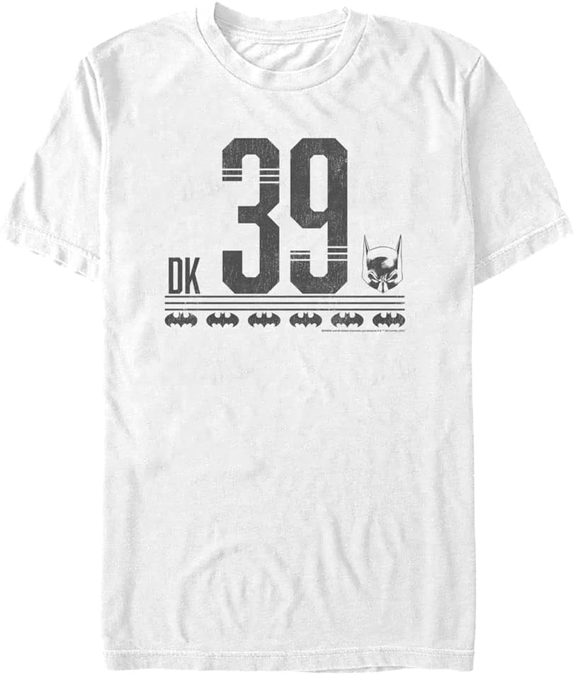 Warner Brothers Batman Men's Big & Tall Batman DK 49 Short Sleeve T-Shirt, White, 4X-Large T-Shirt | Premium Quality
