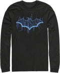 DC Comics Big & Tall Batman Digital Logo Men's Tops Long Sleeve Tee Shirt, Black, 5X-Large T-Shirt | Aesthetic Street...